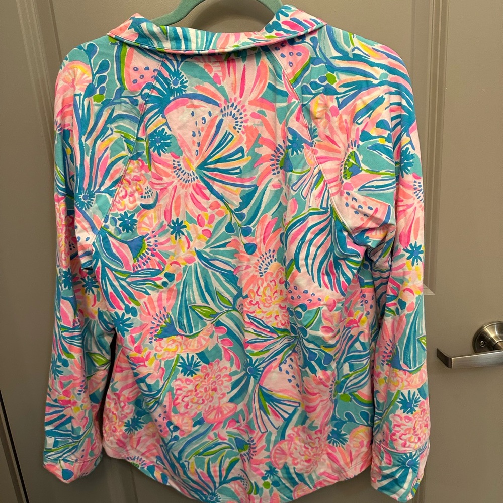 Lilly Pulitzer Quarterzip Large Tropical Punch - Picture 6 of 6